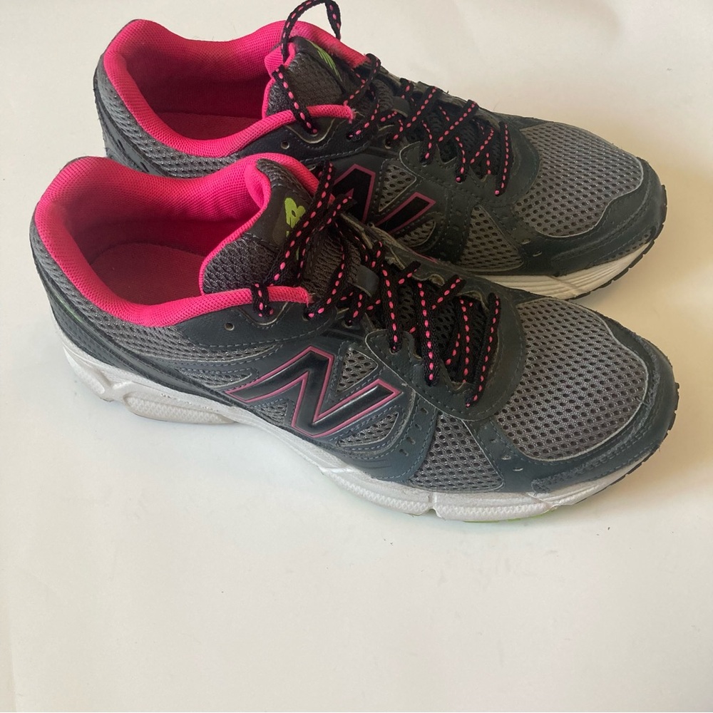 New Balance Charcoal and Fuchsia Pink Running Shoes